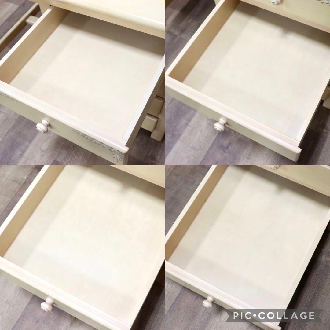 GMGN284B○スペイン製 シャビーシック 片袖デスク 学習机 勉強机 店舗