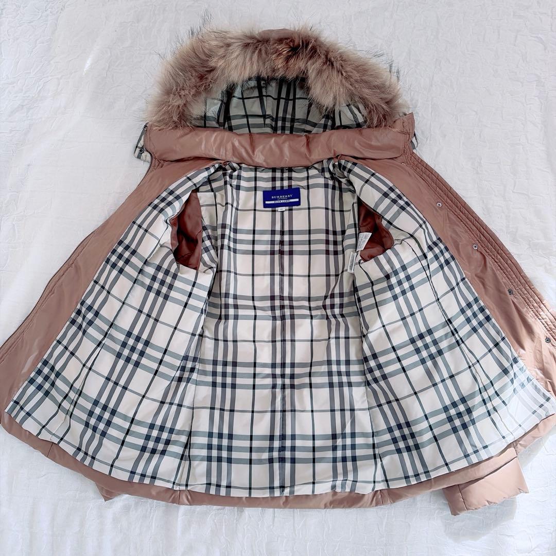 【バーバリー】極美品✨ダウンジャケット y2k ノバチェック ラクーンファー
