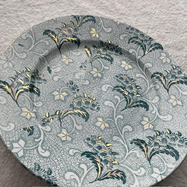 希少美品◆クレイユモントロー鈴蘭プレート金彩＃サルグミンヌジアンショワジールロワ