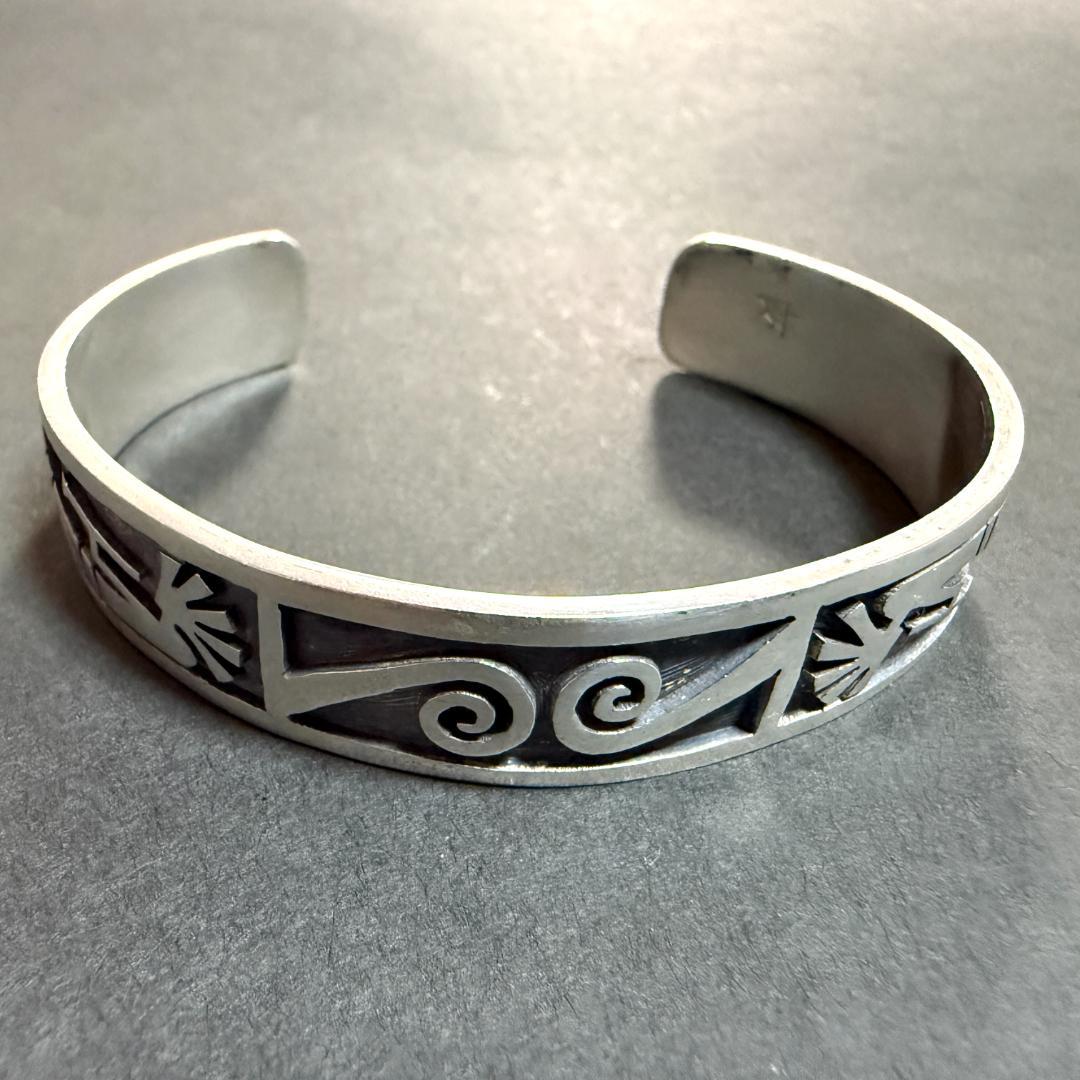 【一点物】ホピ族オーバーレイバングル Clifton Mowaクリフトンモワ製作