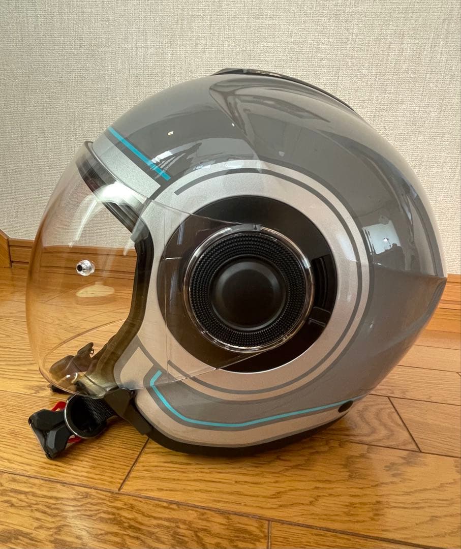 バイクヘルメット　YJ-22II YAMAHA グラフィック　グレー