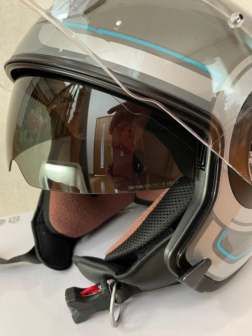 バイクヘルメット　YJ-22II YAMAHA グラフィック　グレー