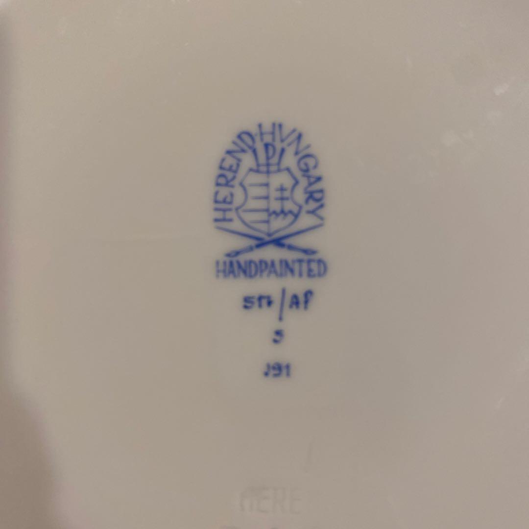 ヘレンド　アポニーピンクケーキ皿　19cm