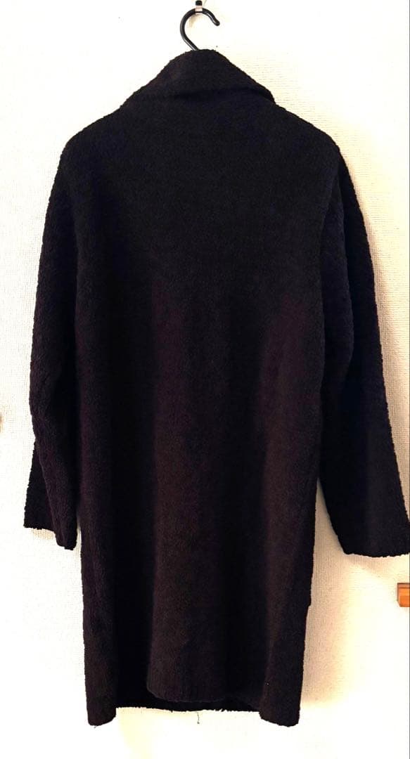 新品タグ付き　カシウエア ロングカーディガン 茶　ダークブラウン　 表記S/M