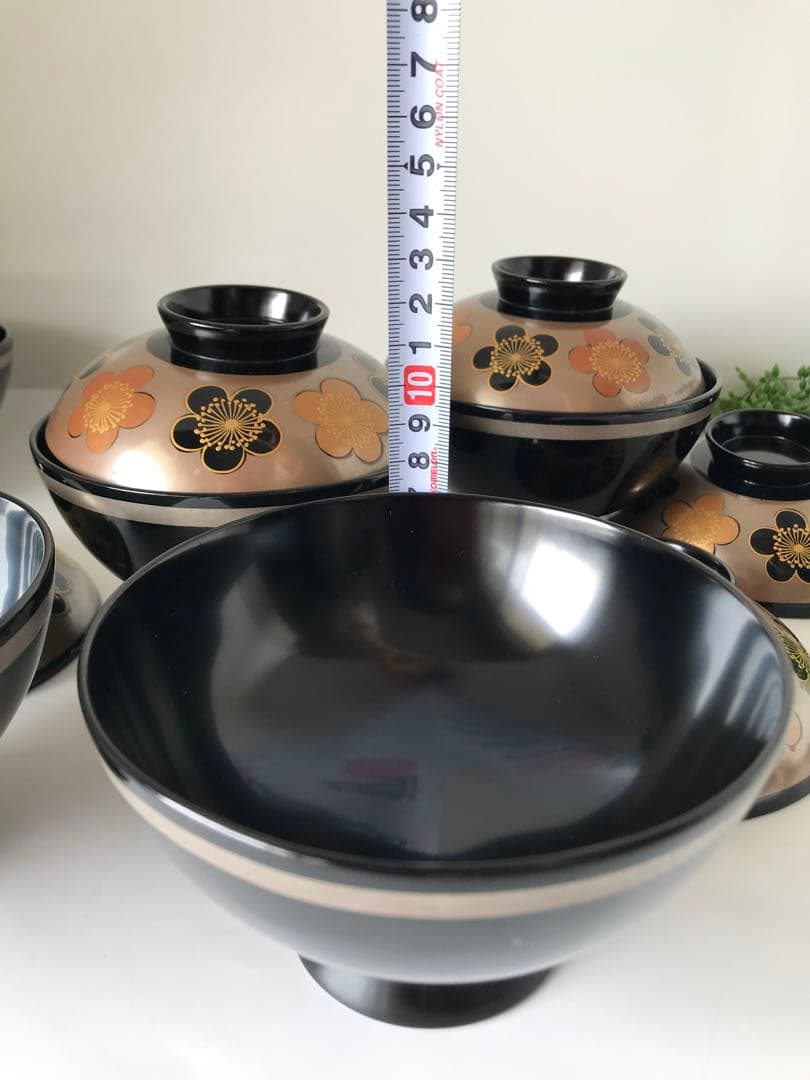 特製　能登輪島塗 蒔絵 木製　蓋付椀 煮物椀　吸物椀　5客セット　共箱