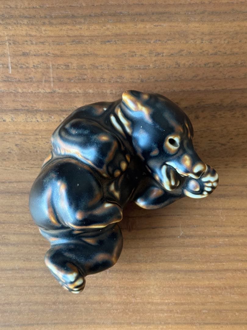 希少1940年代 ロイヤルコペンハーゲン 仰向けの子熊 21432