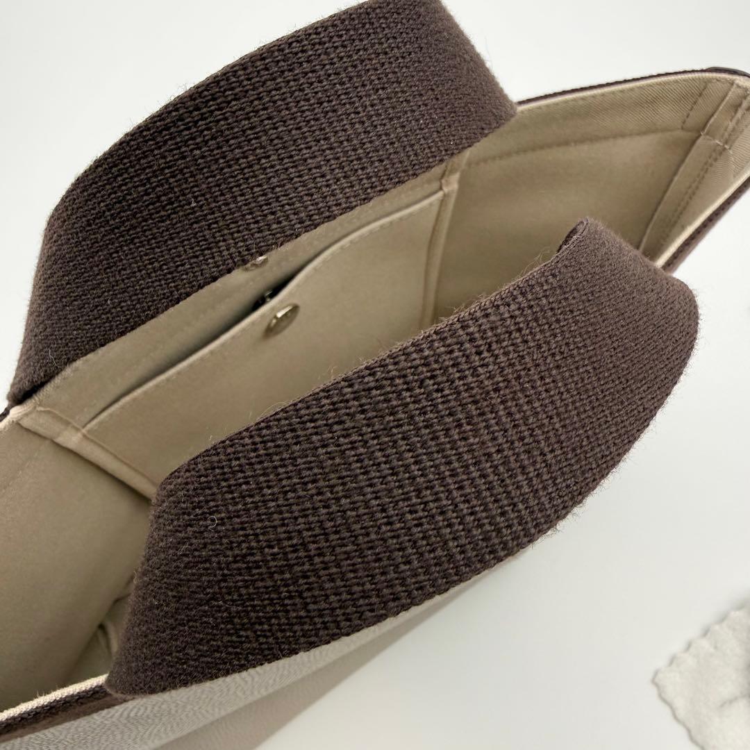 【極美品】Herve Chapelier 704GPスクエアトートバッグ