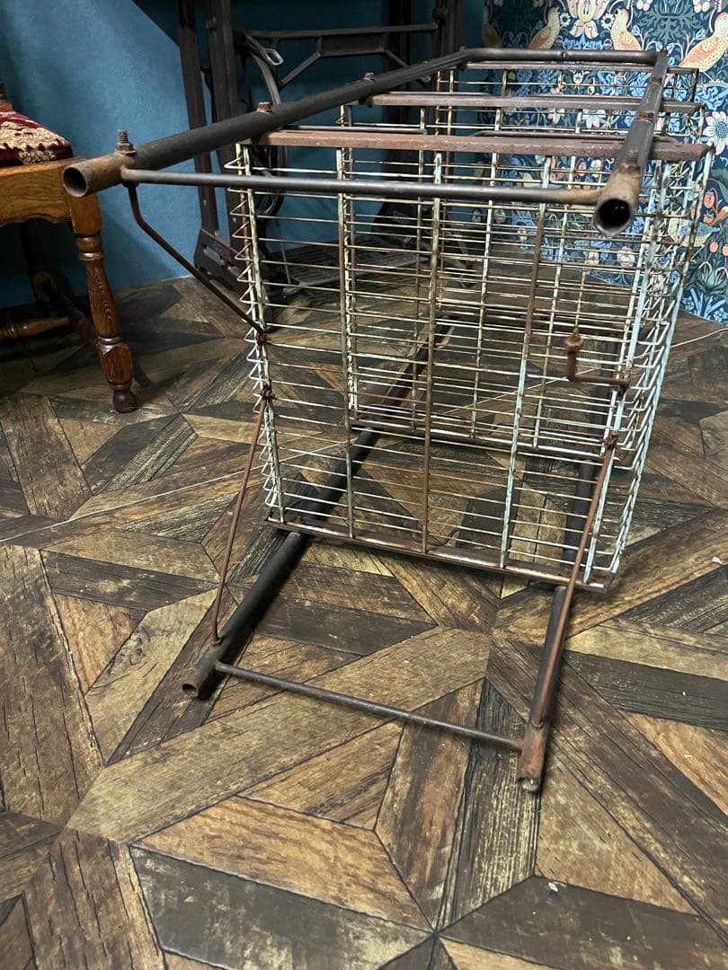 アイアン ワゴン インテリア ビンテージ 昭和レトロ 当時物 棚 ラック 什器