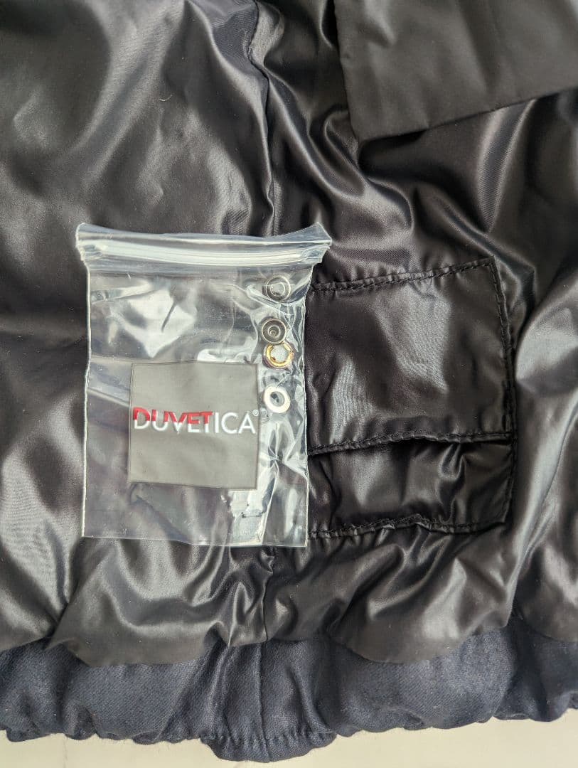 【美品】井川遥着用 デュベティカ カシミヤ ダウンTHIADUE ネイビー 38