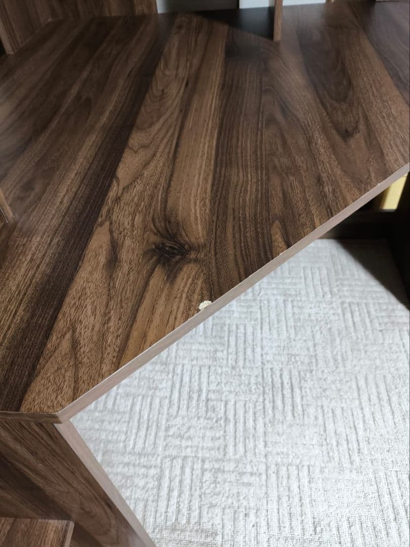 木製パソコンデスク ダークブラウン