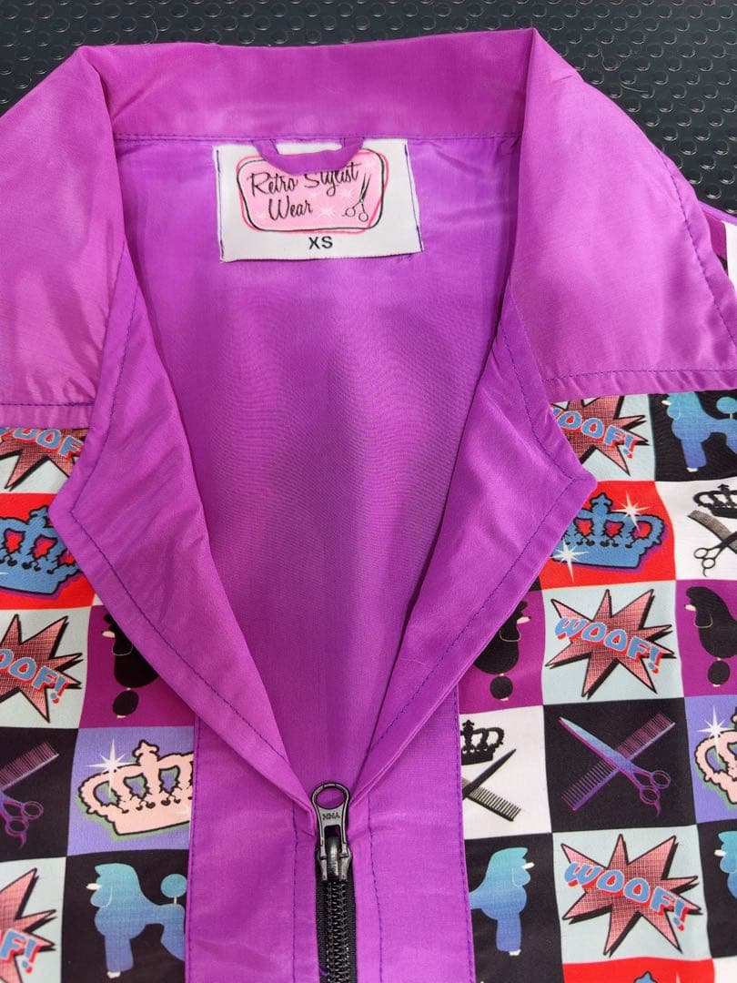 トリマーエプロン、レトロガール、スクラブ