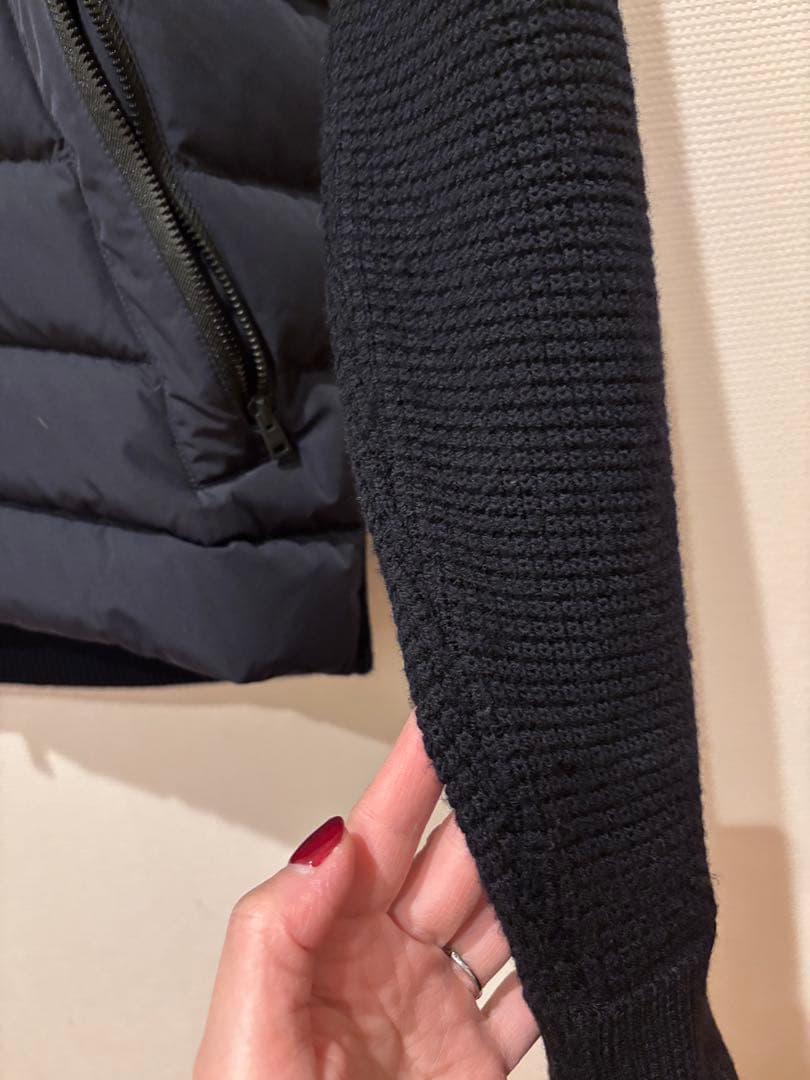 Herno ヘルノ　ダウン×ニット切替ジャケット　48