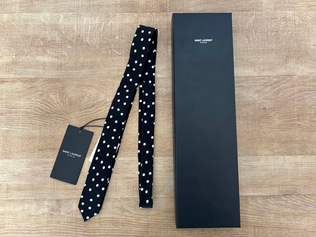 SAINT LAURENT PARIS ネクタイ ドット