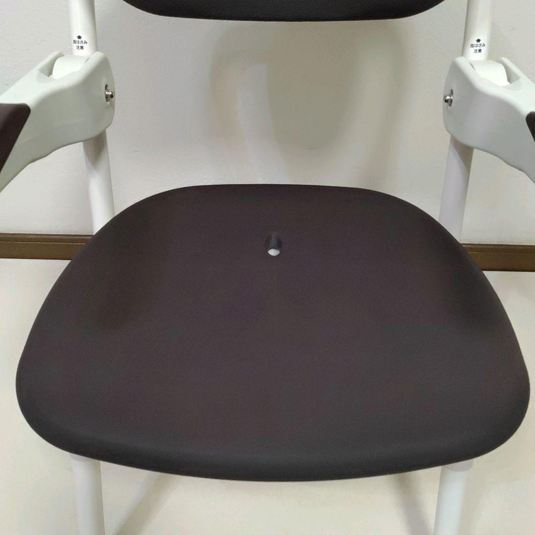 美品 安寿 楽らく開閉シャワーベンチ Sフィット もちぷる ブラウン系 送料無料