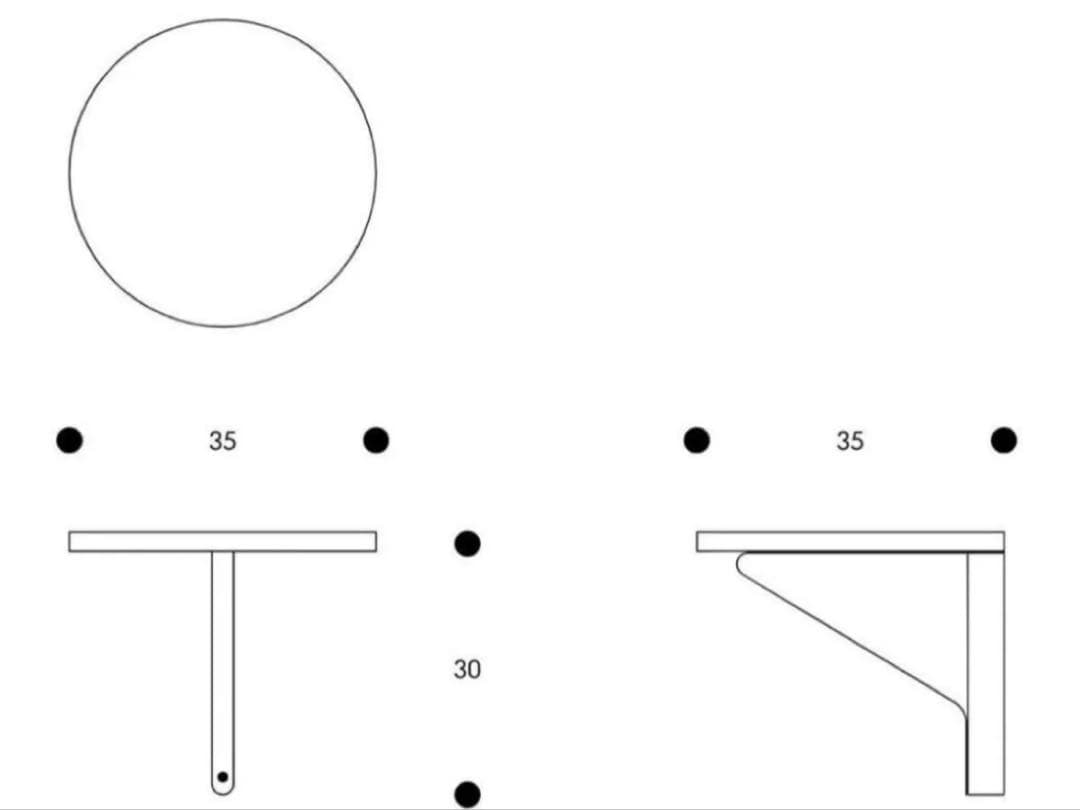 Artek カアリ・シェルフ壁付け ラウンド シェルフ ブルレック vitra