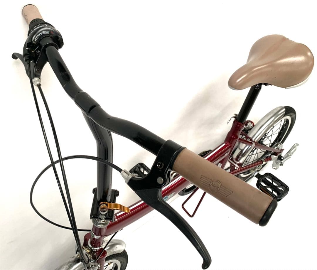 【即乘】送料無料MINI折り畳み自転車 SHIMANO 6速16インチ ミニベロ