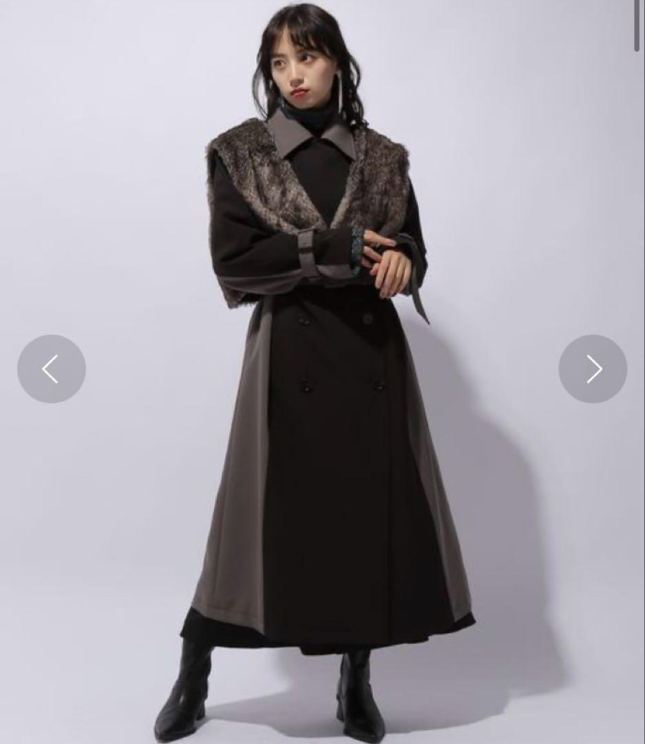 F*e様 HARE⭕️極美品　ファーベストハイショクコート　ロング　クリーニング