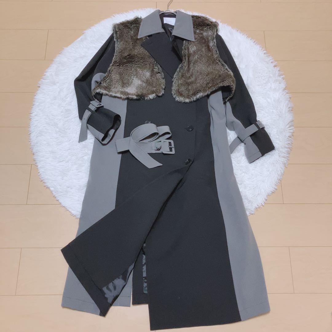 F*e様 HARE⭕️極美品　ファーベストハイショクコート　ロング　クリーニング