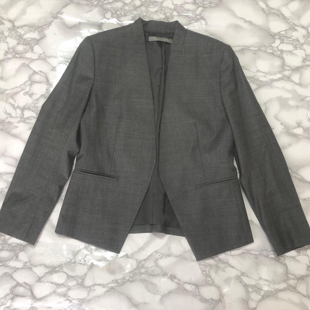 美品✨️ セオリーリュークス スーツ上下 ノーカラージャケット 40サイズ