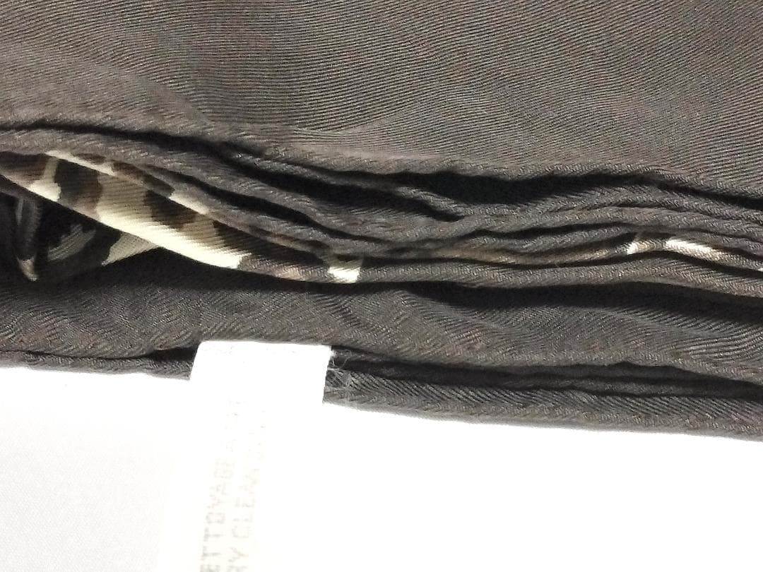 クリスチャンディオール スカーフ シルク トロッター ロゴ 総柄 ブラウン