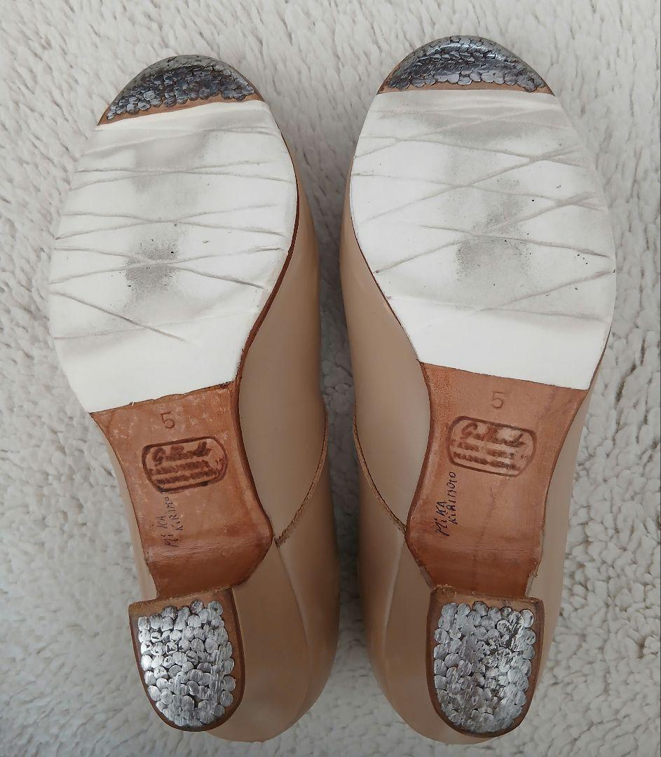 フラメンコシューズ 　ガジャルド５　ベージュ