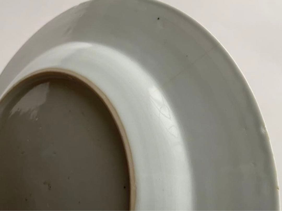 骨董　アンティーク　青花　染付　中国古陶磁　中国骨董　染付皿　花文様皿