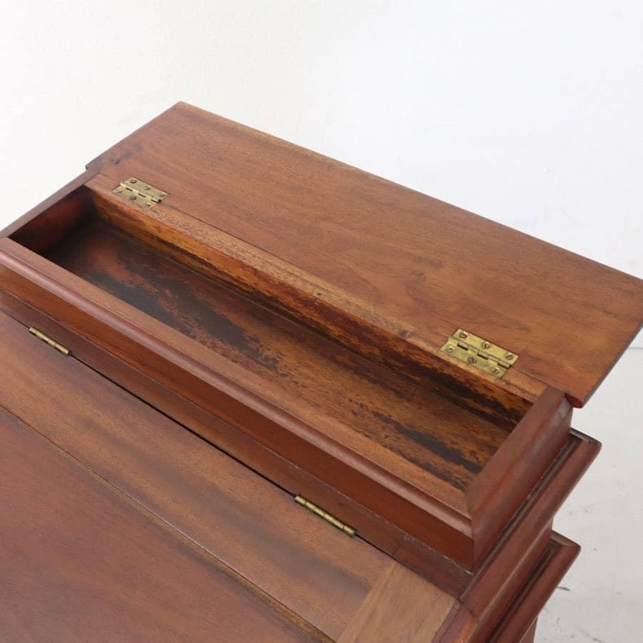 英国アンティーク ダベンポートデスク マホガニー ライティングデスク 書斎机