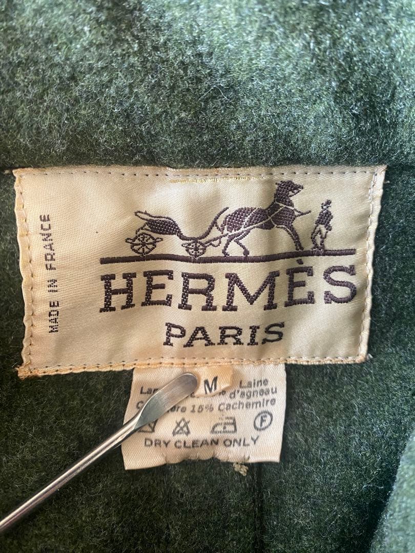 美品 HERMÈS ロングコート M