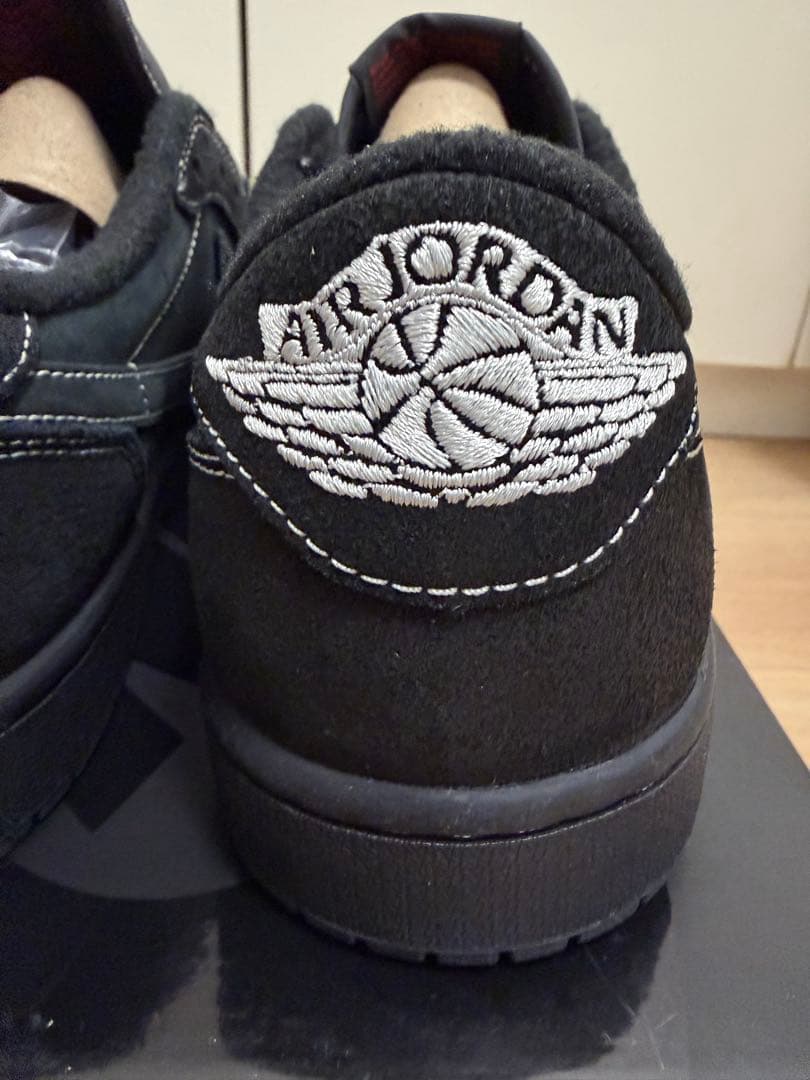 靴 JORDAN 1 LOW TRAVIS SCOTT BLACK PHANTOM