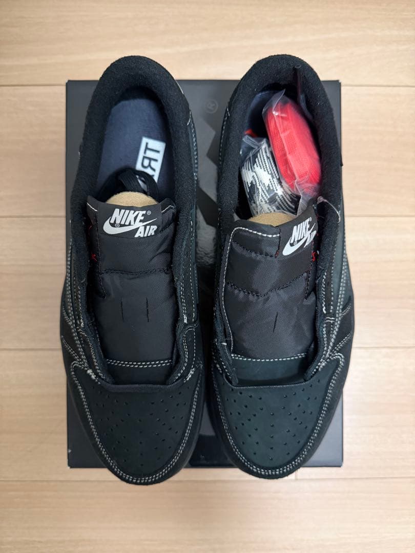 靴 JORDAN 1 LOW TRAVIS SCOTT BLACK PHANTOM