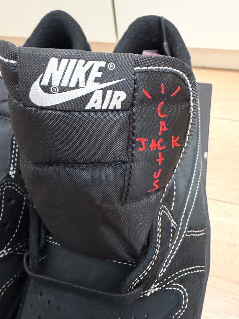 靴 JORDAN 1 LOW TRAVIS SCOTT BLACK PHANTOM