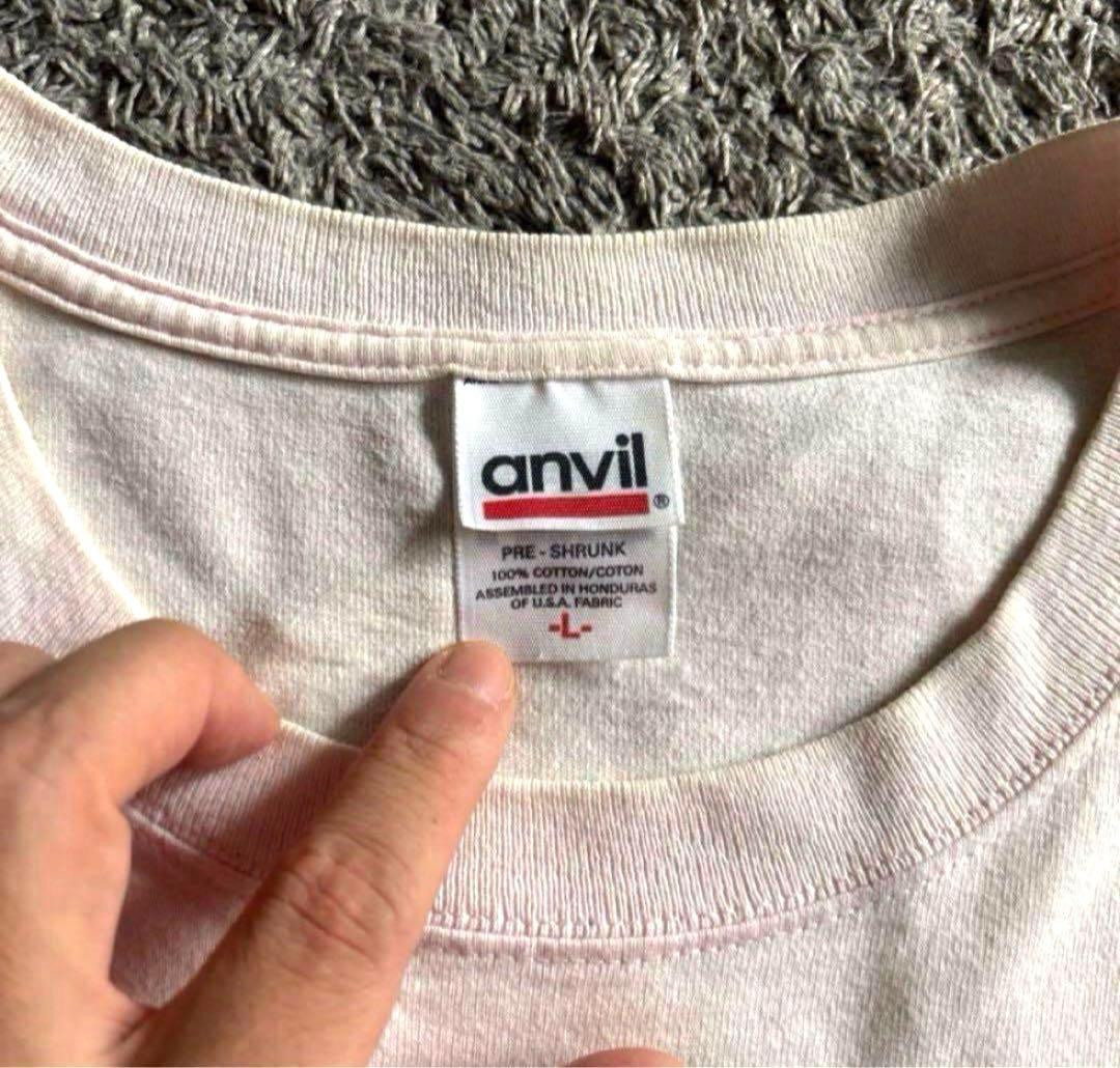 00s 銀杏BOYZ Tシャツ anvil 当時物　ピンク　Lサイズ