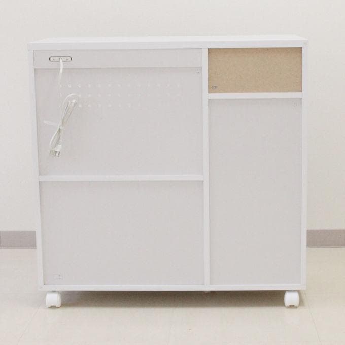 キッチンカウンター幅90cm（ホワイト系）レンジ台 レンジボード（482）