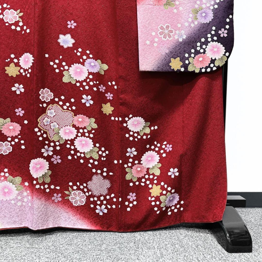 振袖６点セット　銀通し　金駒刺繍　金彩　晴れの日　成人式　着物　064w p