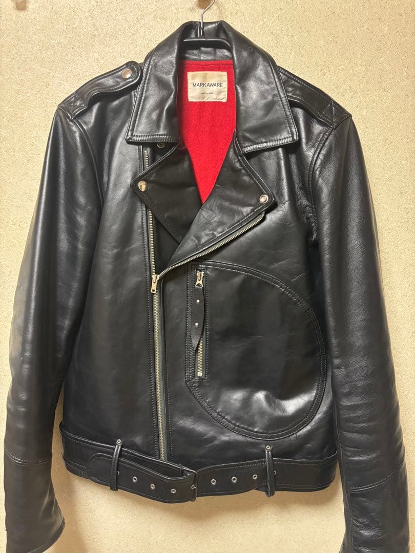 marka wear ホースハイド　ダブルライダースジャケット