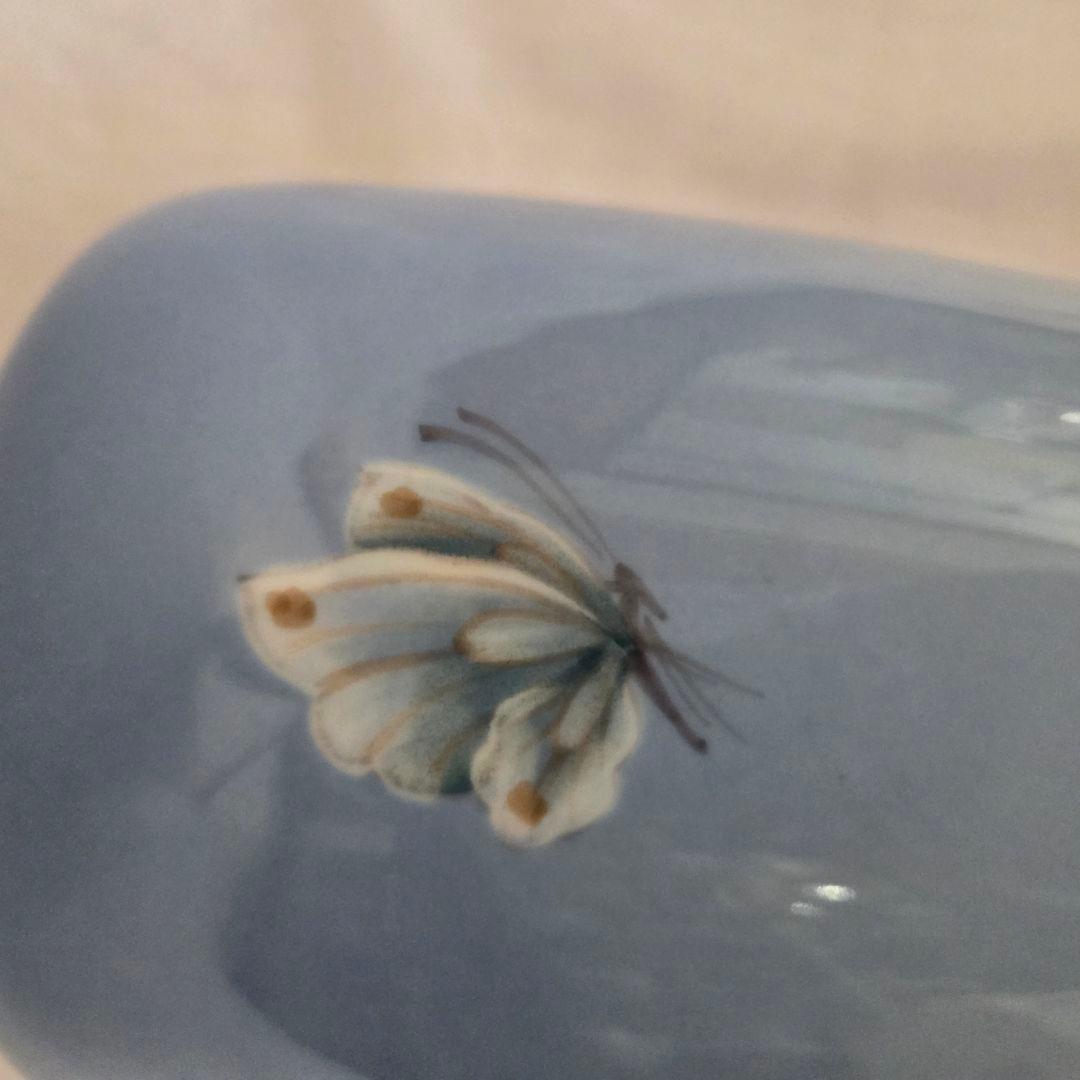 ロイヤルコペンハーゲン　ジャポニズム　花と蝶　花瓶