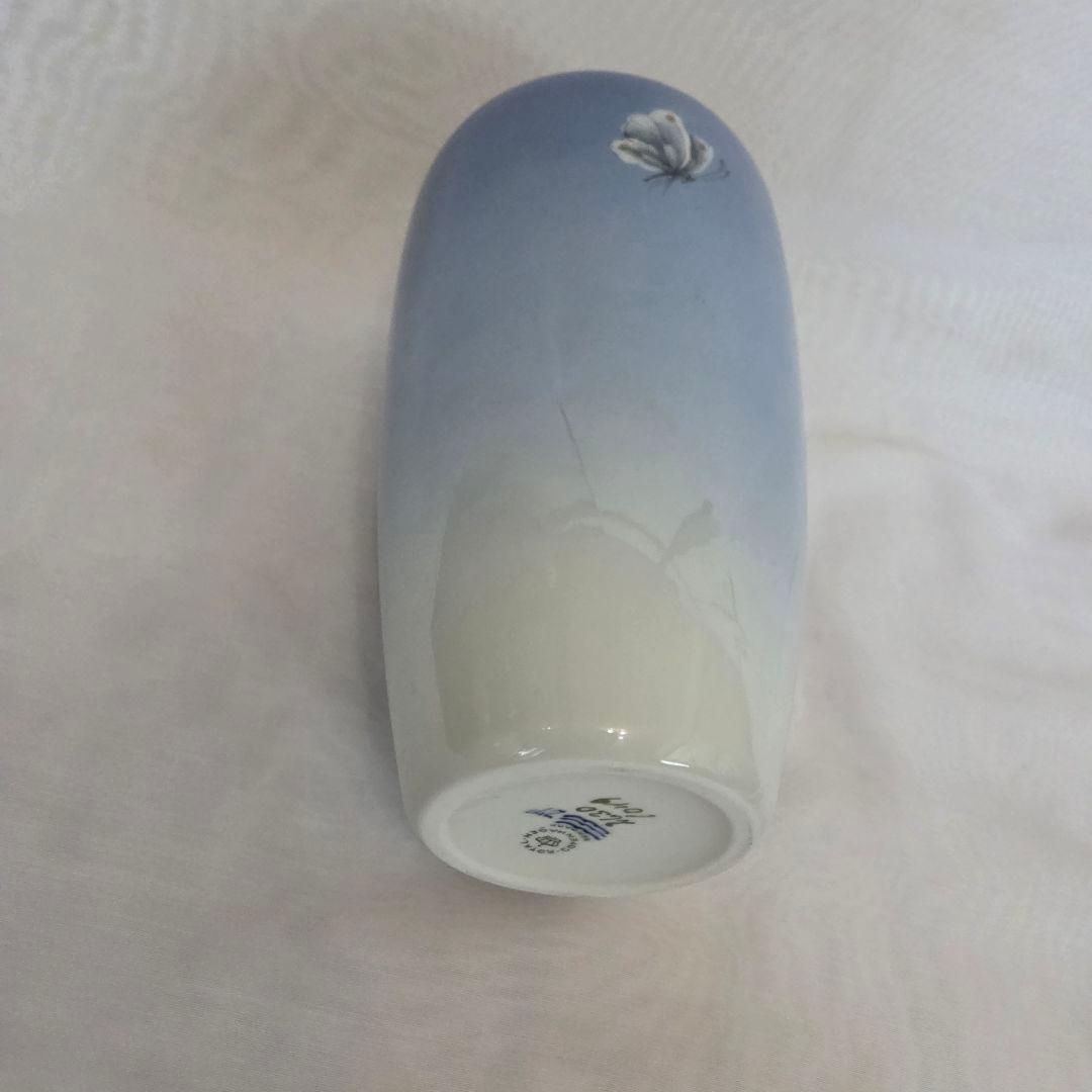 ロイヤルコペンハーゲン　ジャポニズム　花と蝶　花瓶