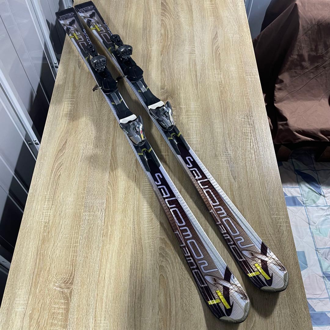 サロモン156cm HEAD上級ブーツ25.5cmストック付 メンテ済4点SET