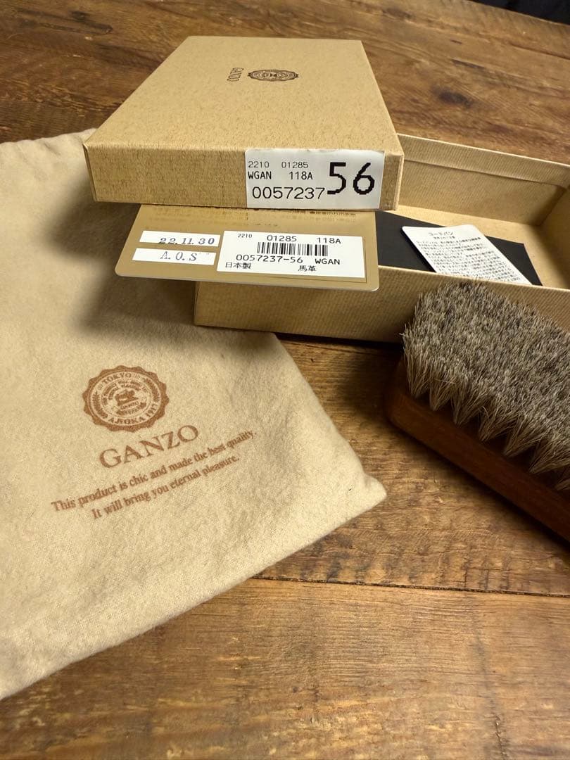 GANZO シェルコードバンSHELL CORDOVAN 2小銭入れホーウィン