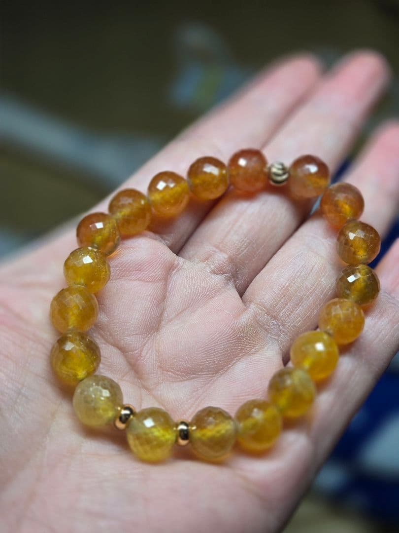 イエローサファイアデザインブレスレット