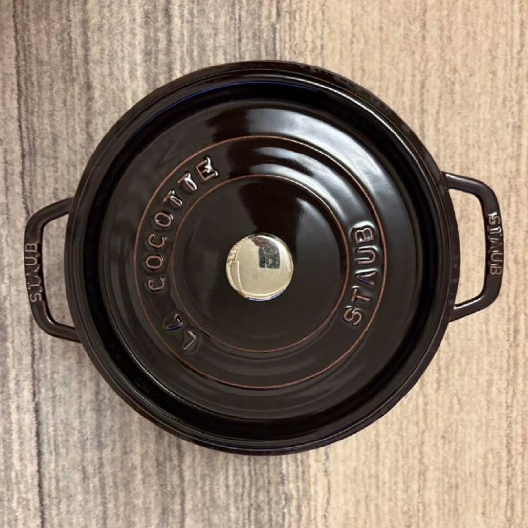 STAUB LA COCOTTE 両手鍋 ワインレッド