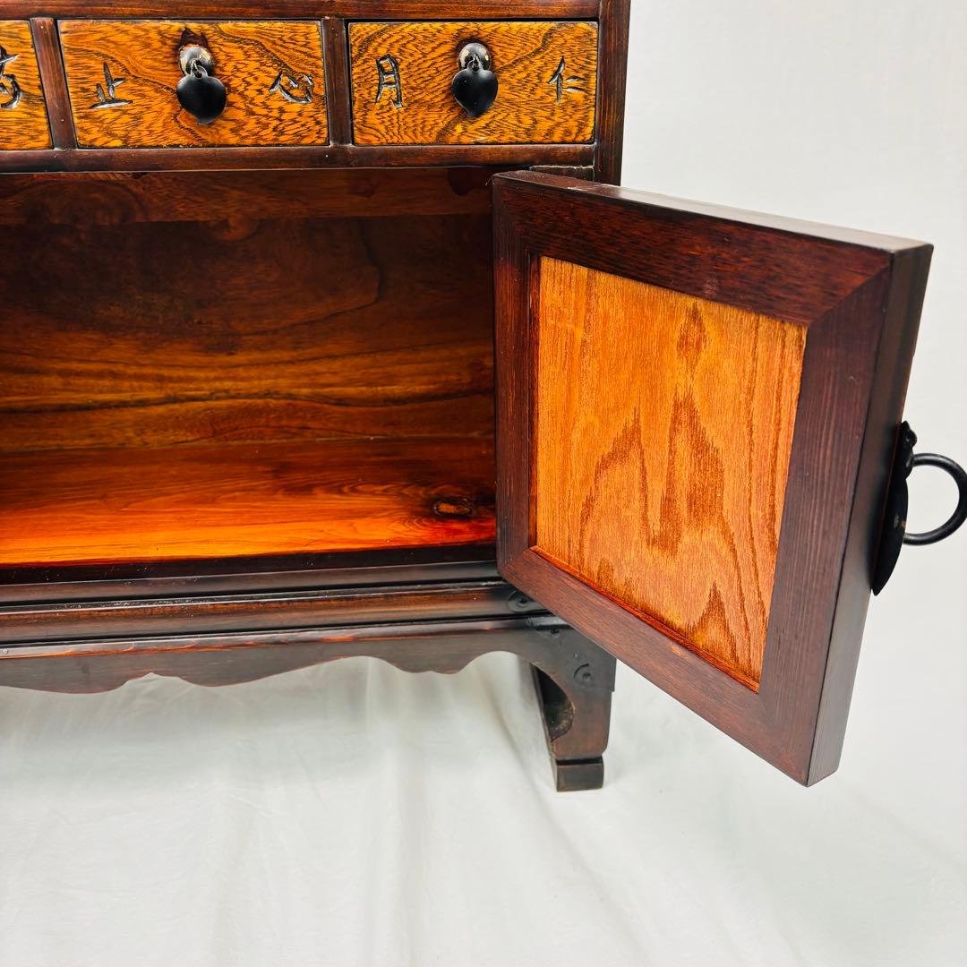 李朝家具 薬箪笥（ヤクジャン）韓国アンティーク小箪笥　ヴィンテージ　戸棚