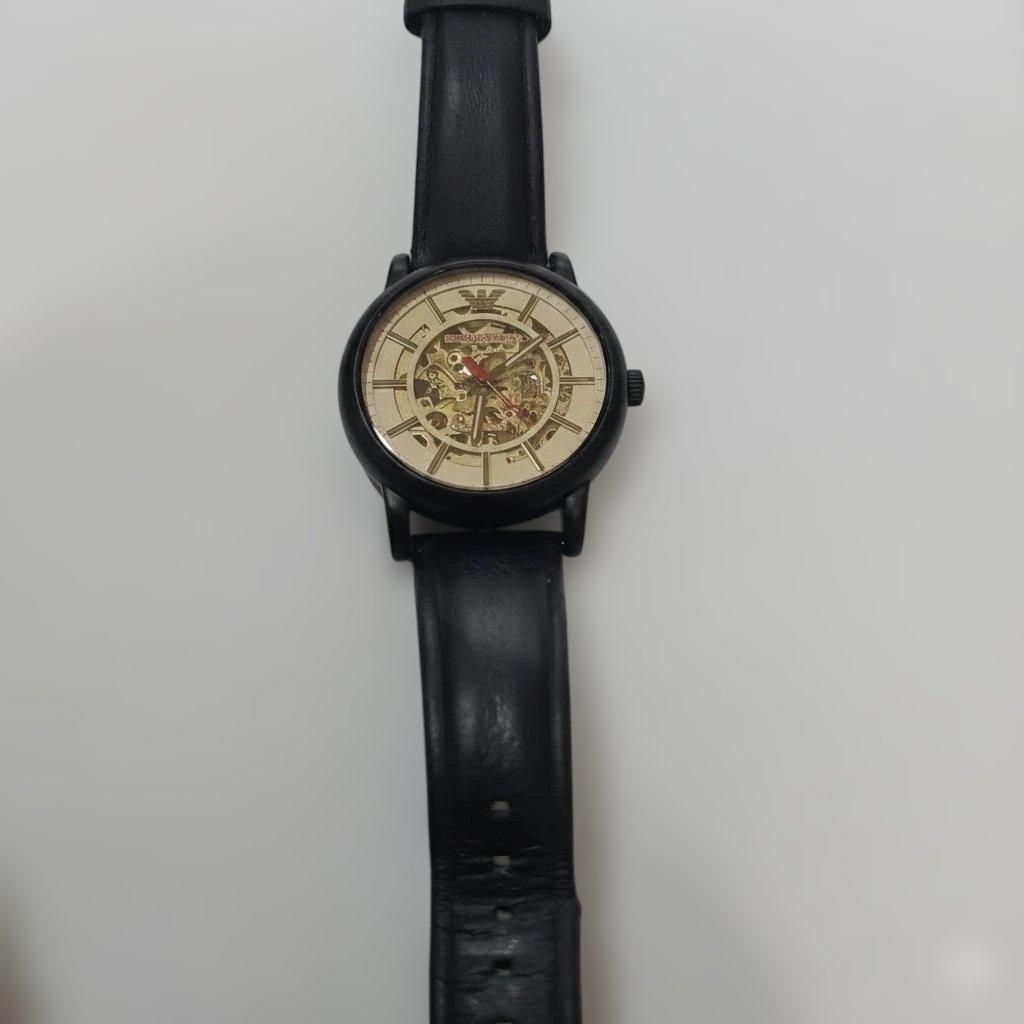 【盤面美品】エンポリオアルマーニ 自動巻 スケルトン AR60041 動作確認済