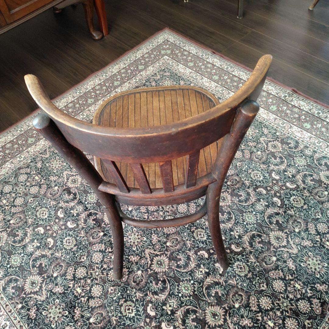 【Bossa】　◆No.1 英国アンティーク　木製チェア　ブラウン◆