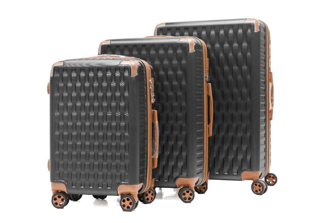 軽量Lサイズ　静音8輪　キャリーバッグ　スーツケース　キャリーケース BK/BR