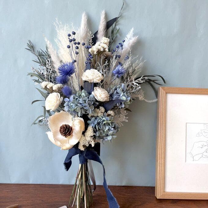 A109さま専用＾＾ブルーグリーンのグラデーション紫陽花スワッグ（ブーケ） L