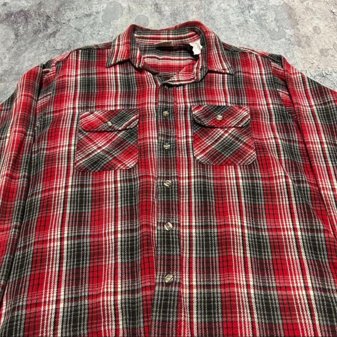限定価格　好配色 90s USA製 FIVE BROTHER ネルシャツ XL