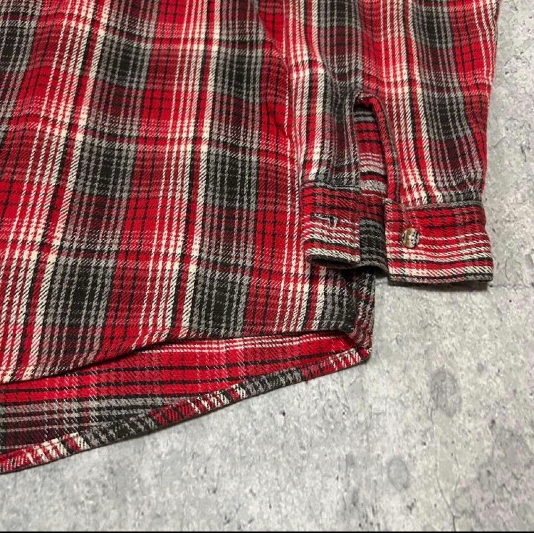 限定価格　好配色 90s USA製 FIVE BROTHER ネルシャツ XL