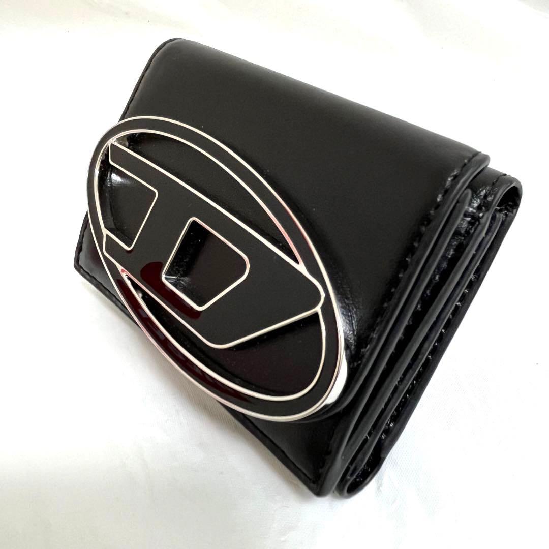 【未使用】DIESEL ディーゼル ブラック 三つ折り財布