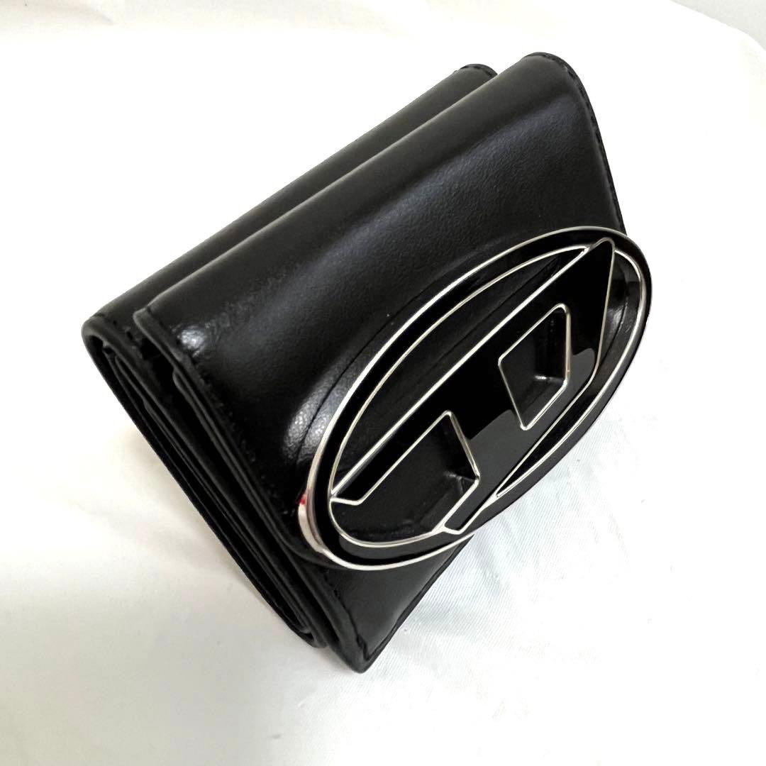 【未使用】DIESEL ディーゼル ブラック 三つ折り財布